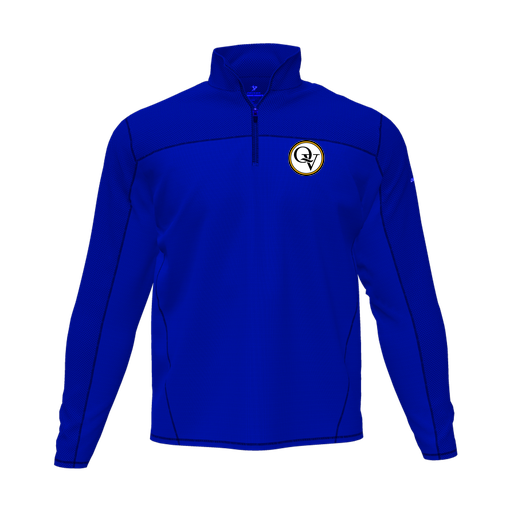 [CUS-DFW-QTRZ-PER-LSL-RYL-AS-LOGO2] Quarter Zip Pullover (Adult S, Royal, Logo 2)