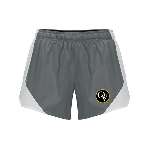 [229489.R04.S-LOGO1] Girls Olympus Shorts (Female Youth S, Gray, Logo 1)