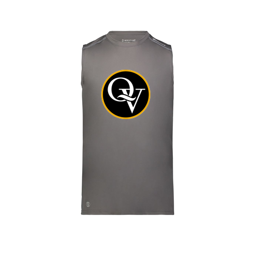 [222593.98D.S-LOGO1] Men's CoolDry TankTop (Adult S, Gray, Logo 1)