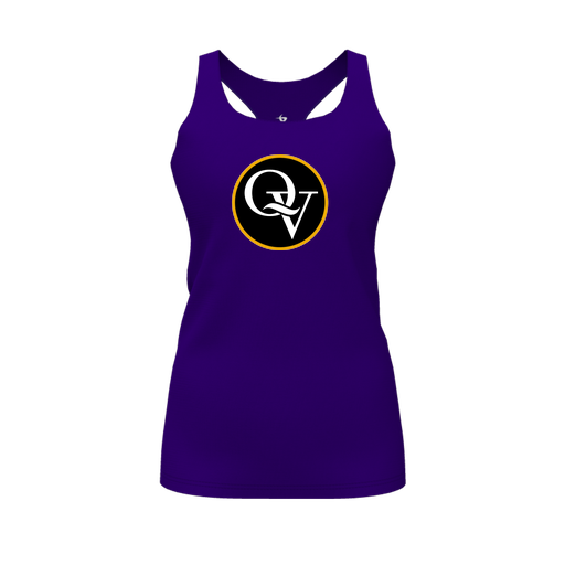 [FT0TRBPP-FYS-LOGO1] Decker Racerback Tank Top (Female Youth S, Purple, Logo 1)