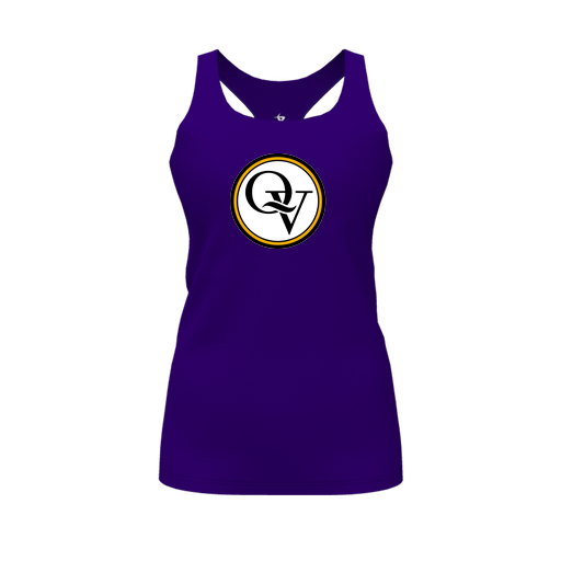 [FT0TRBPP-FYS-LOGO2] Decker Racerback Tank Top (Female Youth S, Purple, Logo 2)