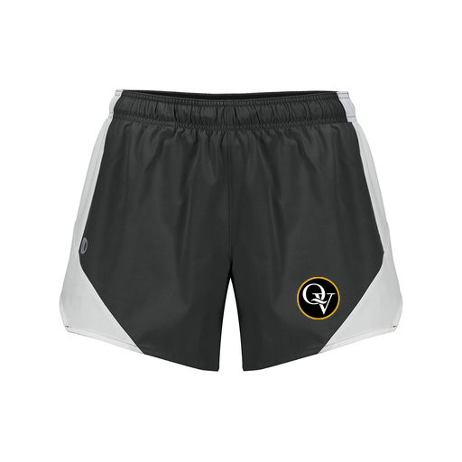 [229489.420.S-LOGO1] Girls Olympus Shorts (Female Youth S, Black, Logo 1)