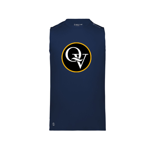 [222593.065.S-LOGO1] Men's CoolDry TankTop (Adult S, Navy, Logo 1)