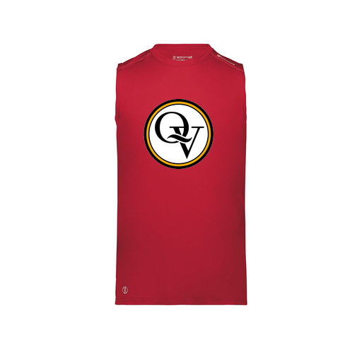 [222593.083.S-LOGO2] Men's CoolDry TankTop (Adult S, Red, Logo 2)