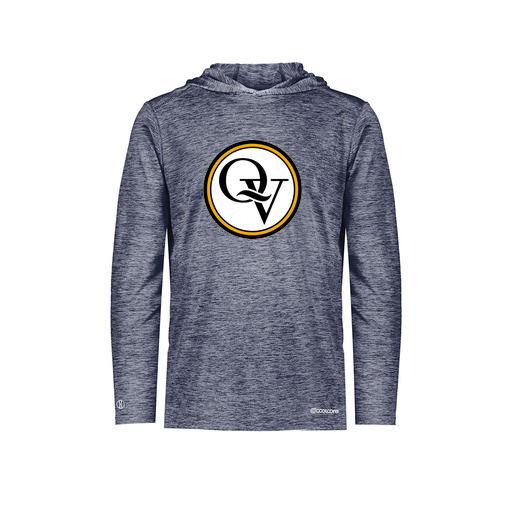 [FOLHCGNV-AS-LOGO2] Decker Men's Charge Hoodie (Adult S, Navy, Logo 2)