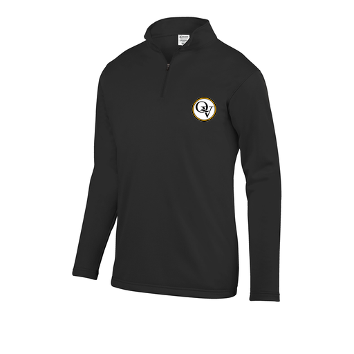 [FOLQFFBK-AS-LOGO2] Decker Men's FlexFleece 1/4 Zip (Adult S, Black, Logo 2)