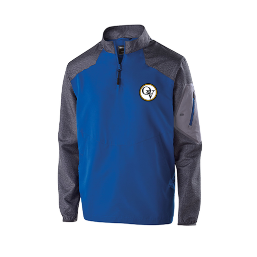 [229155.H02.XS-LOGO2] Men's Raider LS Pullover (Adult XS, Royal, Logo 2)